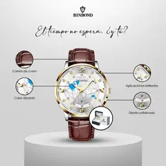 GENERICO - Reloj BINBOND para Hombre - Elegante - Cuero