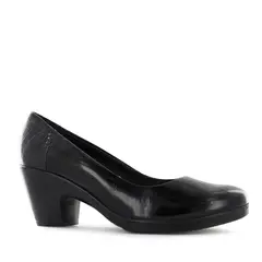 ECCO - Zapatos PumpReina Mujer Natalie77 Negro Cuero Charol