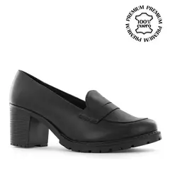 ECCO - Mocasines Mujer Quipa01 Negro Cuero Natural