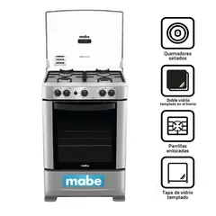 MABE - Cocina a Gas 4 Hornillas CMP6010FG0 - Inox