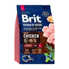 BRIT - PREMIUM BY NATURE CHICKEN JUNIOR LARGE 3 KG