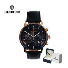 GENERICO - Reloj BINBOND para Hombre - Elegante - Cuero