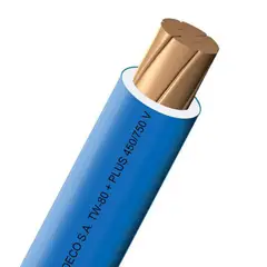 INDECO - CABLE TW-90 14 AWG 450/750V -AZUL- 100 Metros