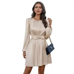 BLWOENS - Vestidos casuales de para mujeres - Beige