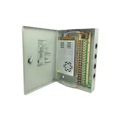 ZKTECO - FUENTE PARA 18CH CON GABINETE METALICO 12VDC20AMP PN ZK-20A-18CH