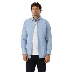 DOCKERS - Camisa Hombre Crafted Slim Fit Blues