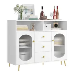 GENERICO - Aparador Vitrina Milano Blanco Muebles Gaudi