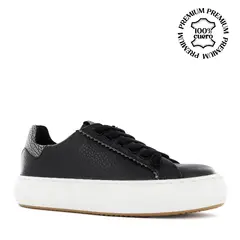 ECCO - Zapatillas Urbanas Mujer Aleksa03 Negro Cuero Natural