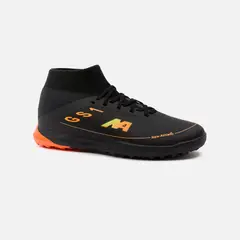 NEW ATHLETIC - Zapatillas Football Guets101 Negro Con Naranja Juvenil