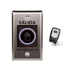 ZKTECO - BOTON DE SALIDA SIN CONTACTO CON CONTROL REMOTO PN ZK-TLEB102-R