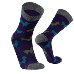 SILVERA NANOTECH - Medias vestir de alpaca merino térmicas trekking para hombre y mujer