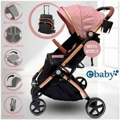 EBABY - Coche De Paseo Maleta «SUNNY GOLD» Pink