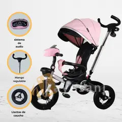 BABY - Triciclo Guiador «BELEONY» Pink