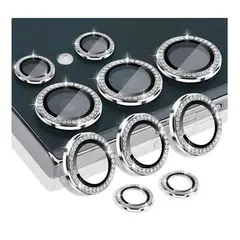 GENERICO - Protector De Camara compatible con S25 Ultra Diamante - Plata