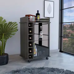 GENERICO - BAR SANTORINI CARBON - ENVÍO ARMADO Y MELAMINA 18mm