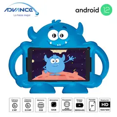 ADVANCE - Tablet Intro TR6965 7" Pulg. IPS Android 12 Go 2GB RAM 32GB - Rojo