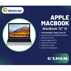 GENERICO - Laptop A1534 de 12 pulgadas con procesador i5 de 1.3 GHz