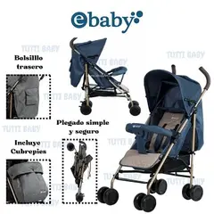 EBABY - COCHE BASTON TRAVIS- AZUL