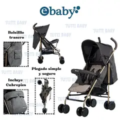 EBABY - COCHE BASTON NEGRO - TRAVIS 214-3