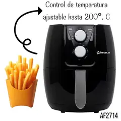 IMACO - Freidora de Aire Turbo Air AF2714 de1400 Watts