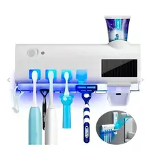 GENERICO - PORTA CEPILLOS DENTAL ESTERILIZADOR CON DESINFECTANTE LUZ RECARGABLE