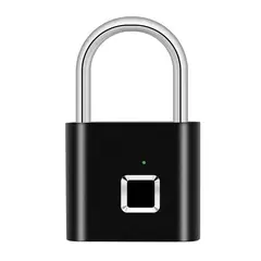 OEM - Candado Huella Digital con carga USB sin llave antirrobo 10 huellas