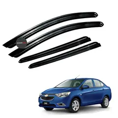 JET - Correlluvias Premiun Negro Gloss Cheverolet Sail 2016-2020