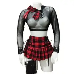GENERICO - DISFRACES LENCERIA SEXY DE COLEGIALA EN TALLAS S-M-L