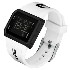 SANDA - Reloj Hombre Deportivo 9003 Digital Blanco