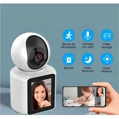 GENERICO - Cámara de Seguridad Giratoria para Casa Wi-Fi 360 grados