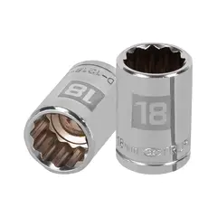 Truper - Dado 18mm Poligonal Encastre de 1/2" 13532
