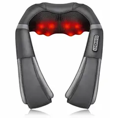 VICTORIA - Masajeador de Cuello y Espalda con 8 Rodillos y Calor Infrarrojo