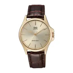 Q&Q - RELOJ HOMBRE CUERO MARRÓN MARCA QQ - MD7