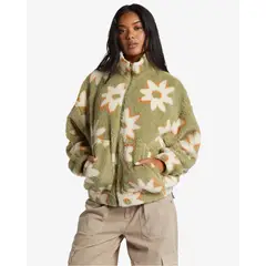 BILLABONG - Polerón First Light Mujer Cuello Alto y Ajuste Holgado