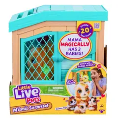 LITTLE LIVE PETS - Peluche Interactivo Mama Surprise y sus Bebes, mas de 20 Son