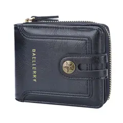 BAELLERRY - TARJETERO Y MONEDERO DE CUERO VEGANO PU D9256