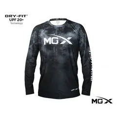 MGX - Polo Dry-Fit Camo para pesca talla L