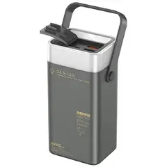 REMAX - CARGADOR PORTÁTIL LUZ LED 40000mAh PD20W+QC225W GRIS