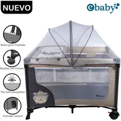 EBABY - Cuna Corral Con Cambiador Happy Dream Beige