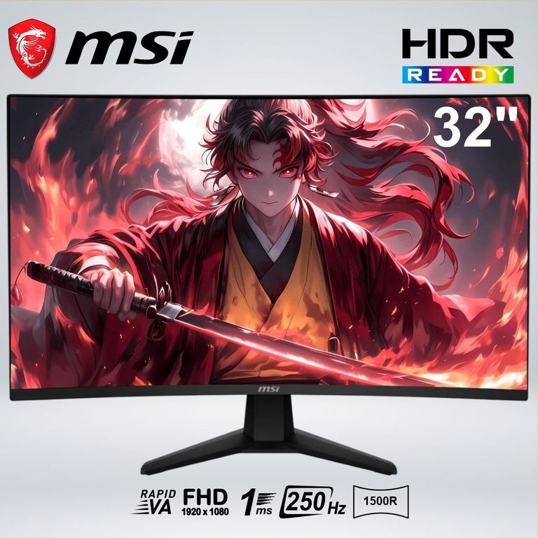 MONITOR GAMER CURVO MAG 32C6X FULLHD 32 " 250HZ 1MS 1500R