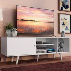 R&R MUEBLES - Mueble de TV 65 Amaha Blanco