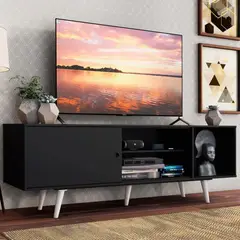 R&R MUEBLES - Mueble de TV 65 Amaha Negro