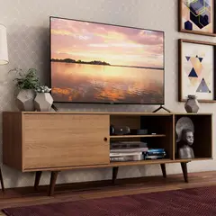 R&R MUEBLES - Mueble de TV 65 Amaha Marrón
