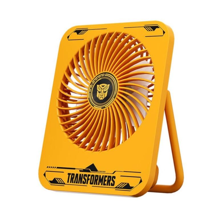 Ventilador de escritorio portatil recargable - AMARILLO