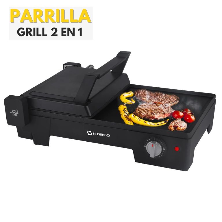 Parrilla Extendible 2 en 1 IG1016E Negro
