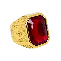 GENERICO - ANILLO RUBI DORADO - RIN-22