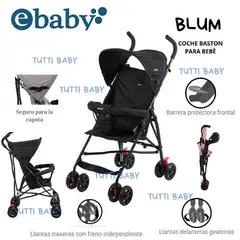 EBABY - COCHE BASTON BLUM EB2013 NEGRO