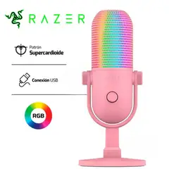 RAZER - MICROFONO SEIREN V3 CHROMA QUARTZ PINK