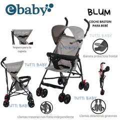 EBABY - COCHE BASTON BLUM - GRIS