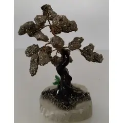 GENERICO - ARBOLITO PIEDRAS PRECIOSAS BONSAI MEDIANO CON PIRITA